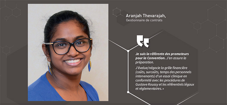 Aranjah Thevarajah, Gestionnaire de contrats